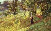 Theodore Clement Steele Berry Picker oil painting on canvas
